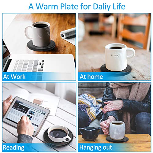  Coffee Mug Warmer with Auto Shut Off for Desk, Cup Warmer Smart  Temperature Settings, Electric Beverage Tea Water Milk Warmer for All Cups  and Mugs, Heating Plate Candle Wax Warmer: Home